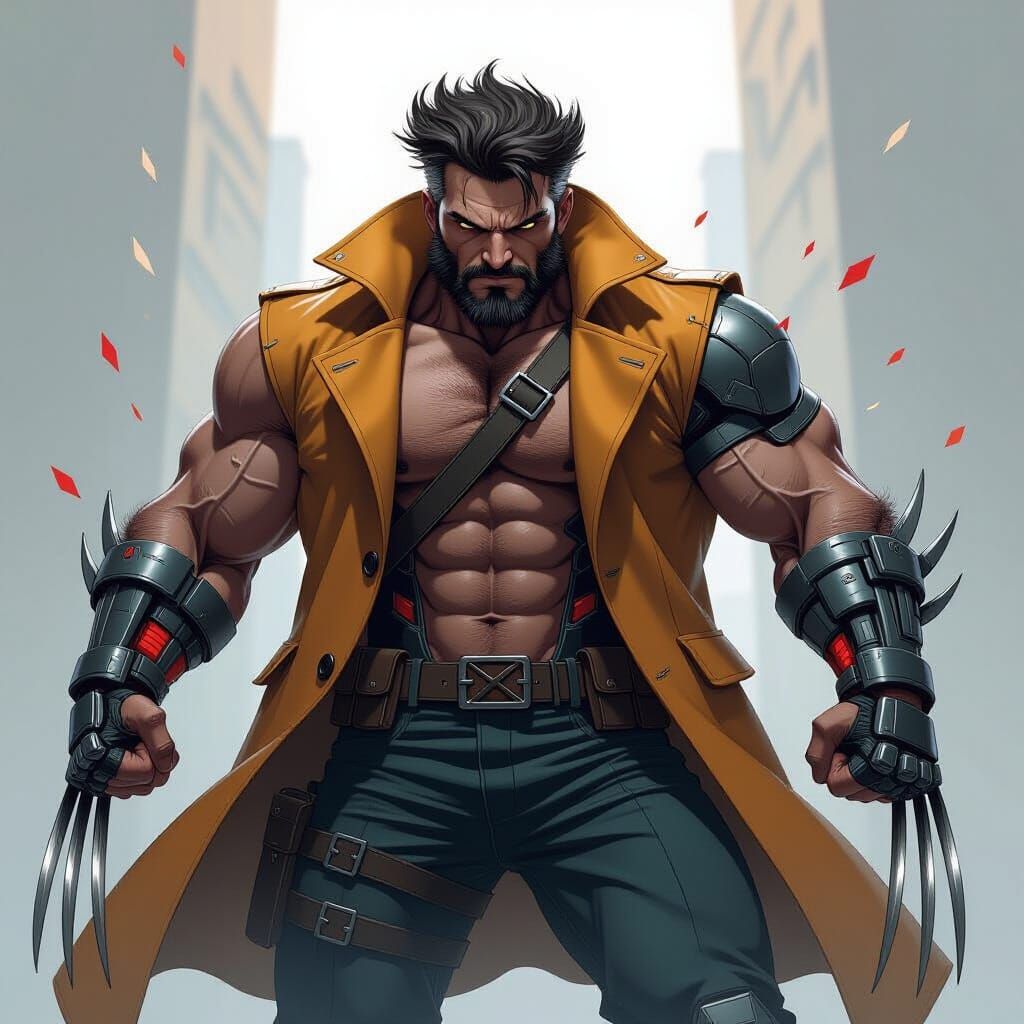 Cable Wolverine Hybrid with Adamantium Claws