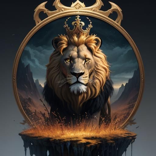 Lion, Lamb, Cross, and Crown: Fantasy Concept Art
