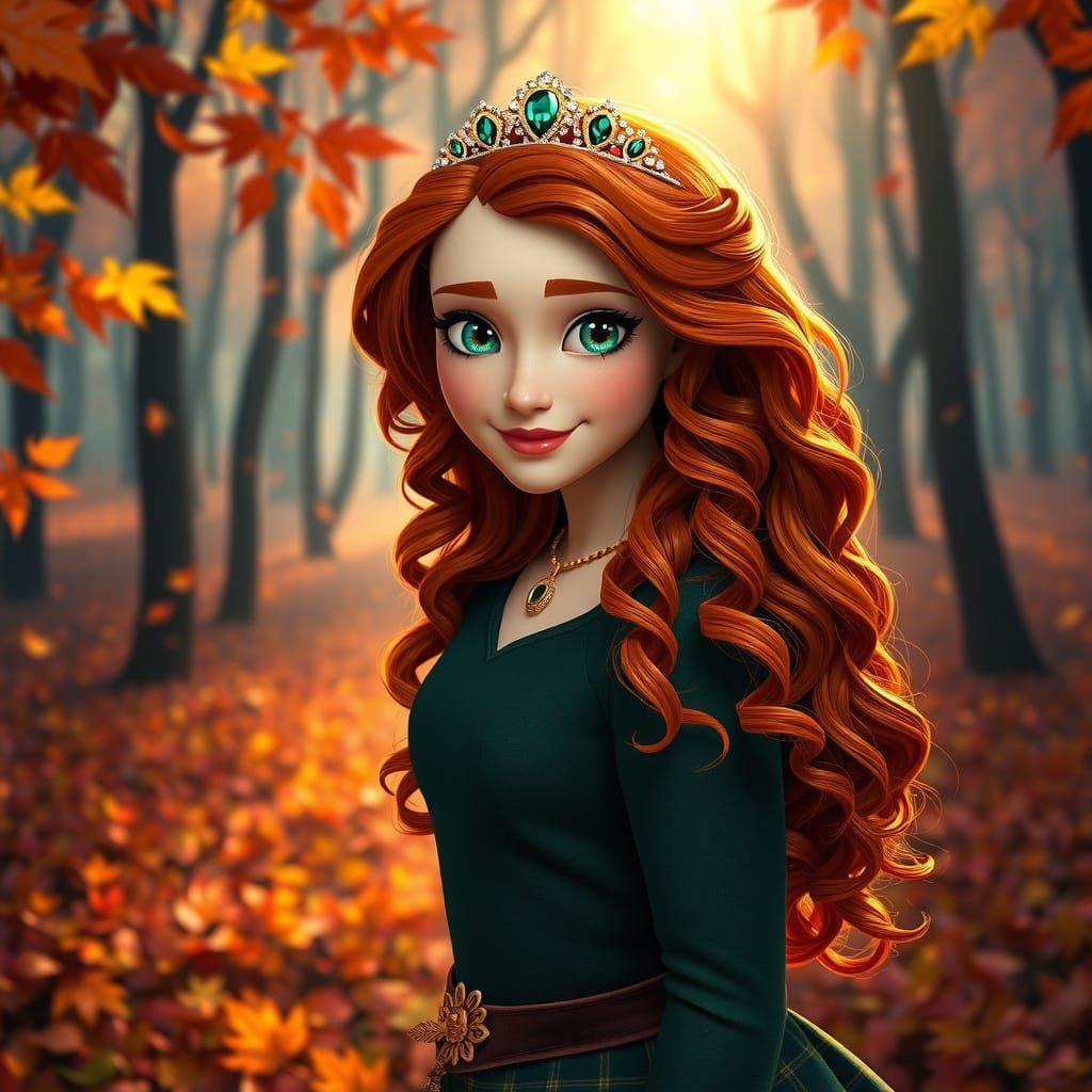 Merida in Autumn Wonderland Ballgown