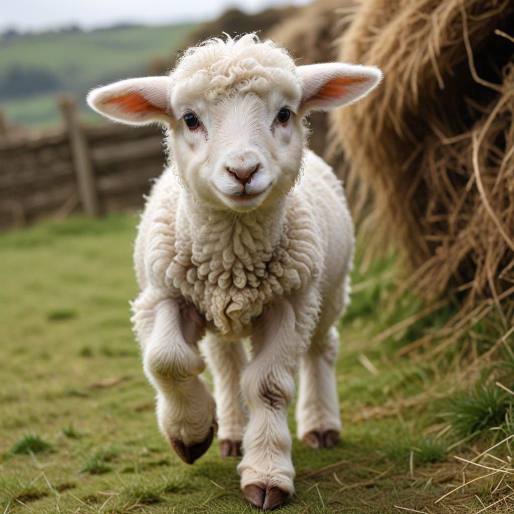 Wonky lamb with wobbly walk becomes internet star