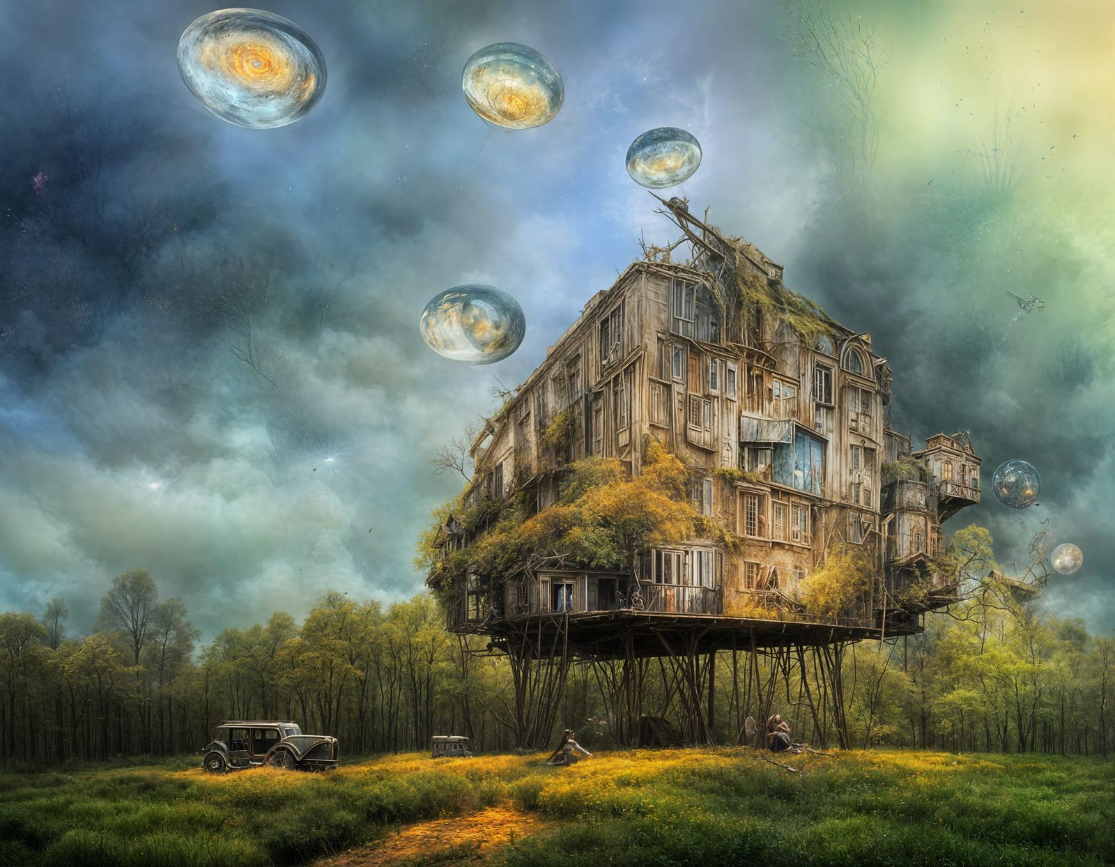 Surreal Celestial Jellyfish in Divine Magical Style