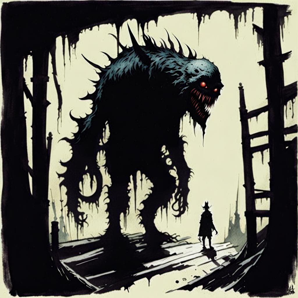 The scribble monster