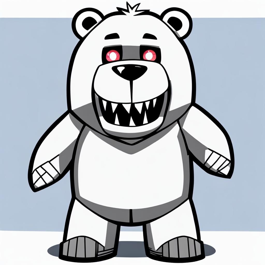 Freddy Fazbear as a Polar Bear