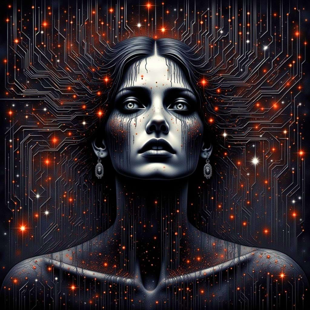 Glitching Soul in Despairing Darkness