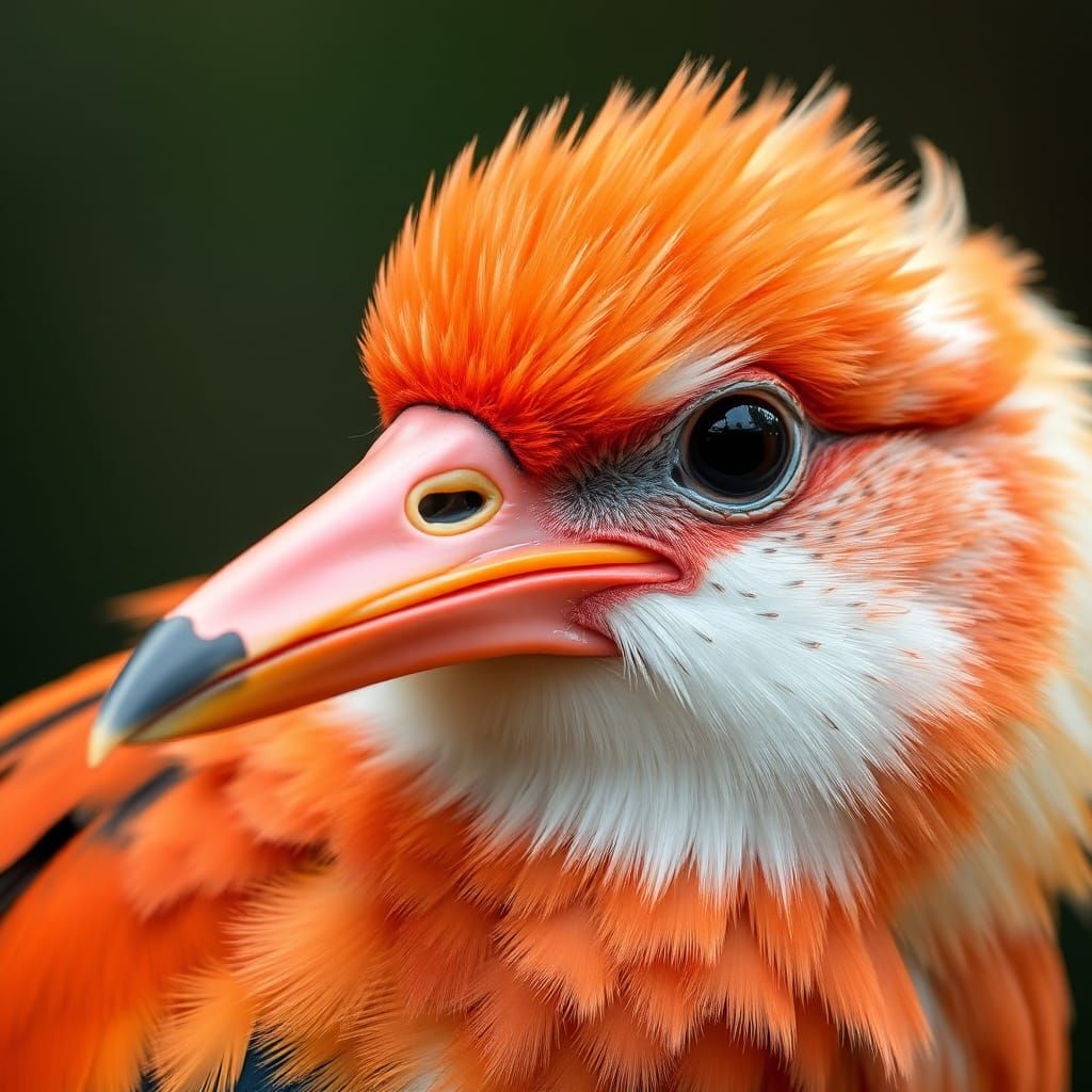 Detailed Close-Up Portrait of a Bird