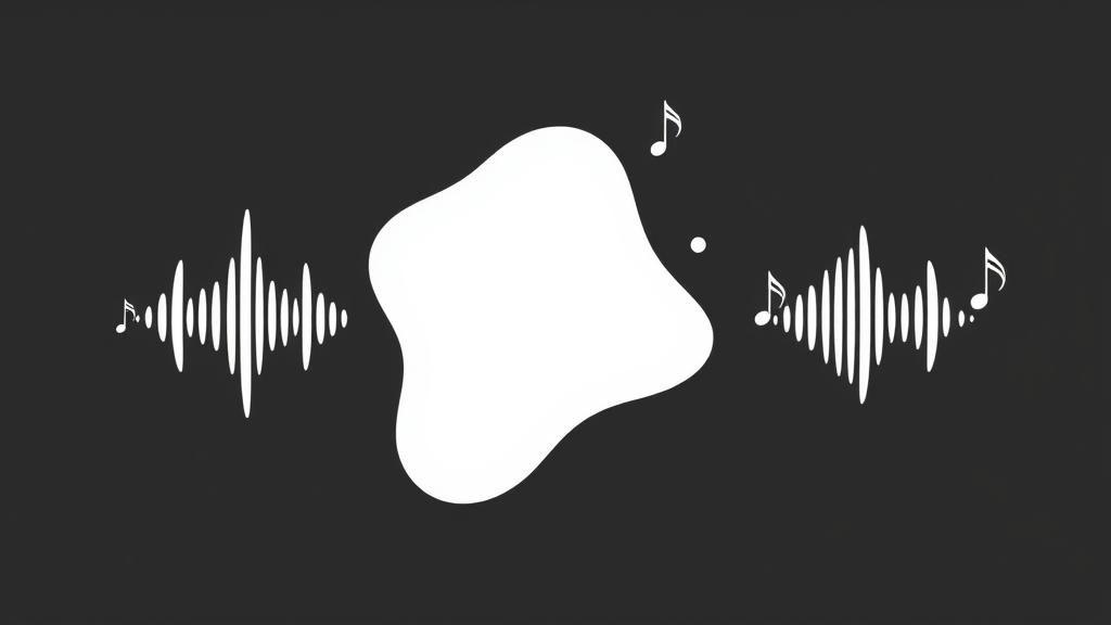 Abstract Black and White Musical Composition