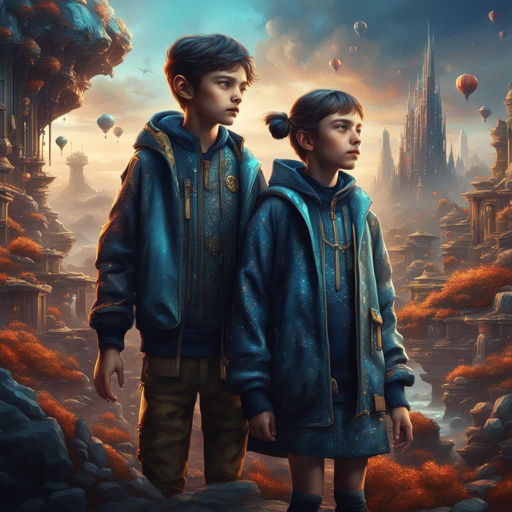 Modern Children: Detailed Fantasy Art in Deep Color