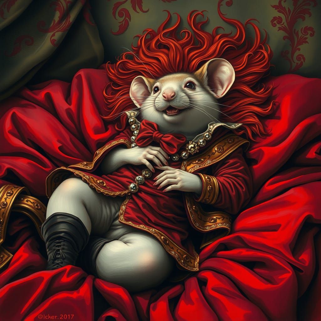 Surreal Expressionist Rodent Revels in Forbidden Delights