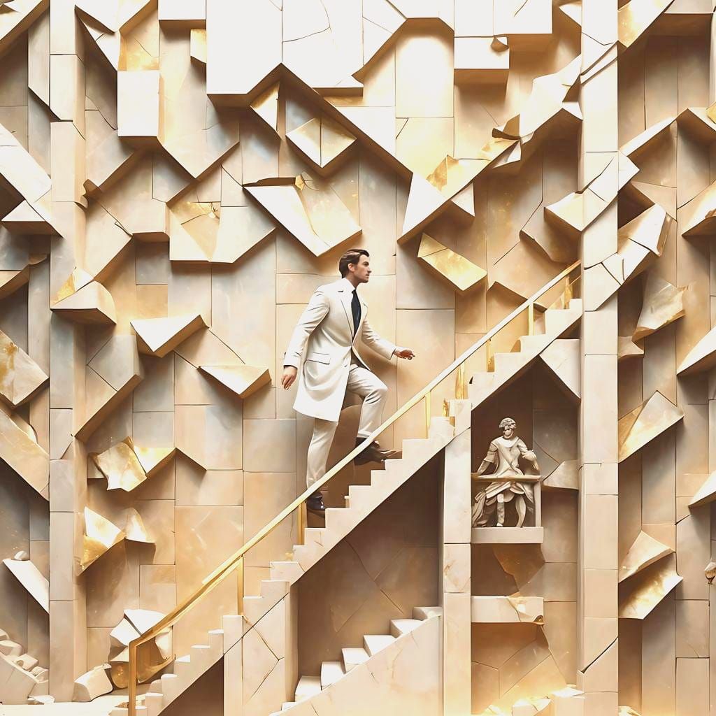 Man's Journey to Become a Doctor: Digital Matte Painting