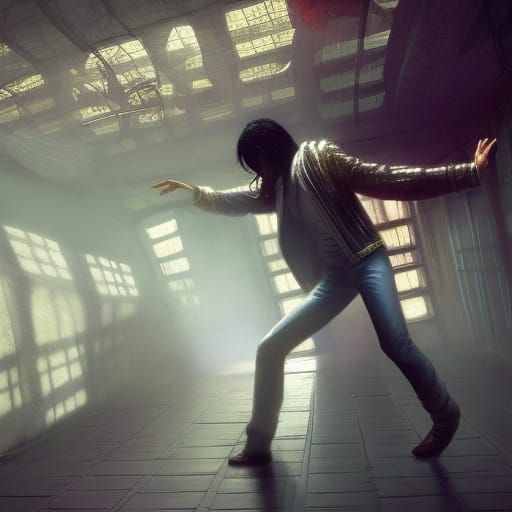 Dancing Figure in Jail Clothing, Digital Art