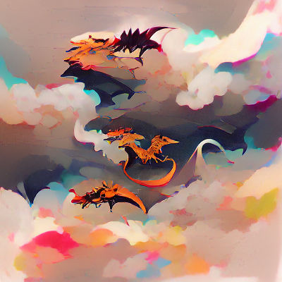 Majestic Dragon Perched on Snowy Peak