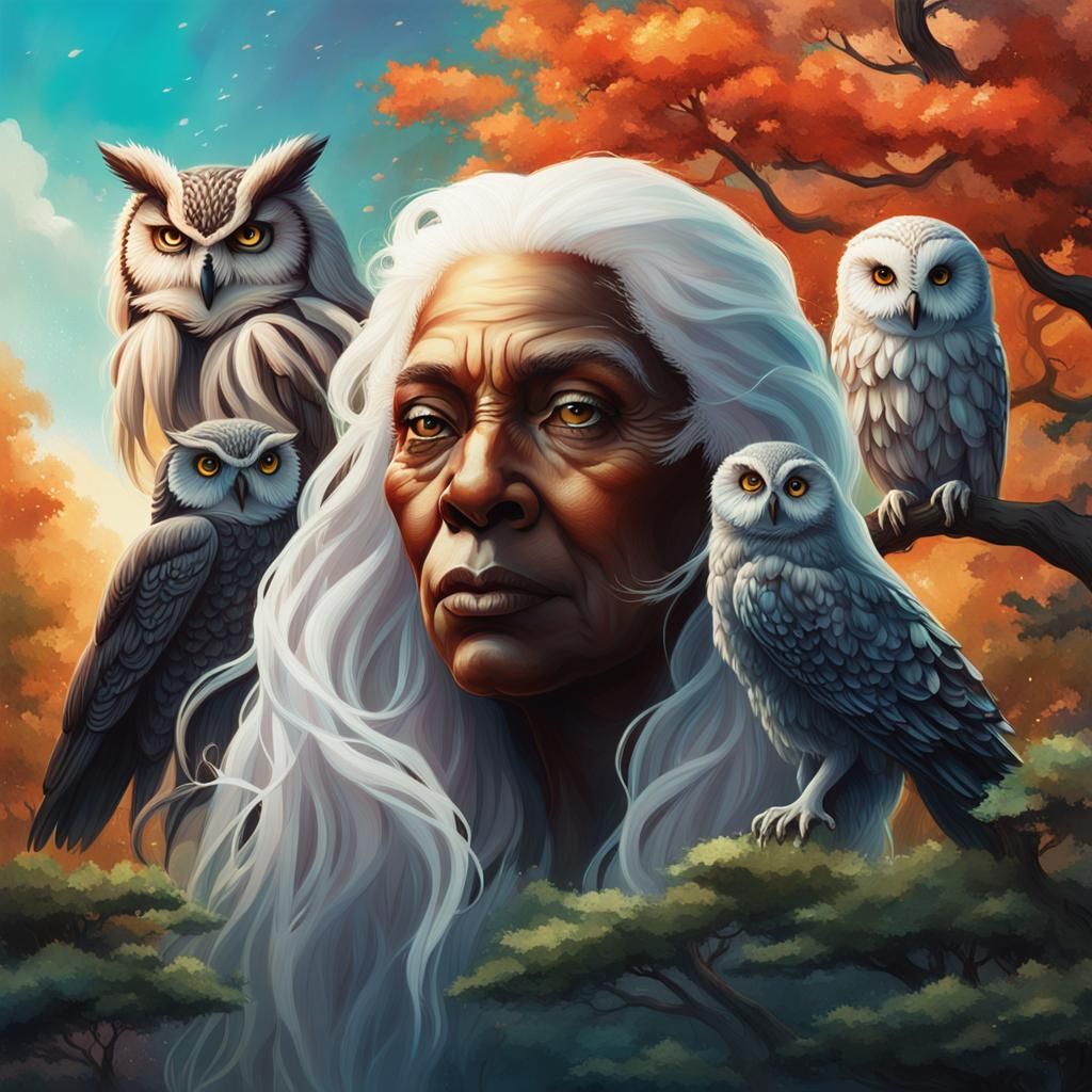 Ethereal Black Women in Gaia Setting: Hyperrealistic Art