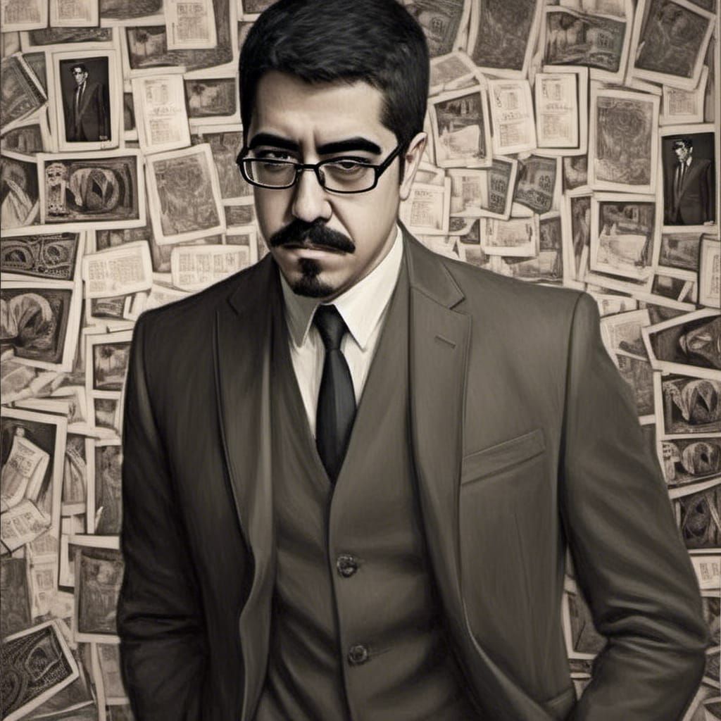 Detective's Bleeding Heart: A Fantastical Portrait