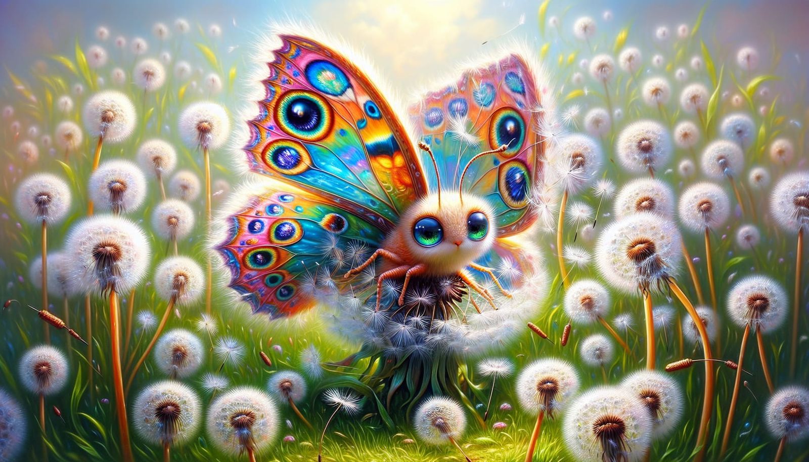 Butterfly Entrapped: An Impressionistic Impasto Painting