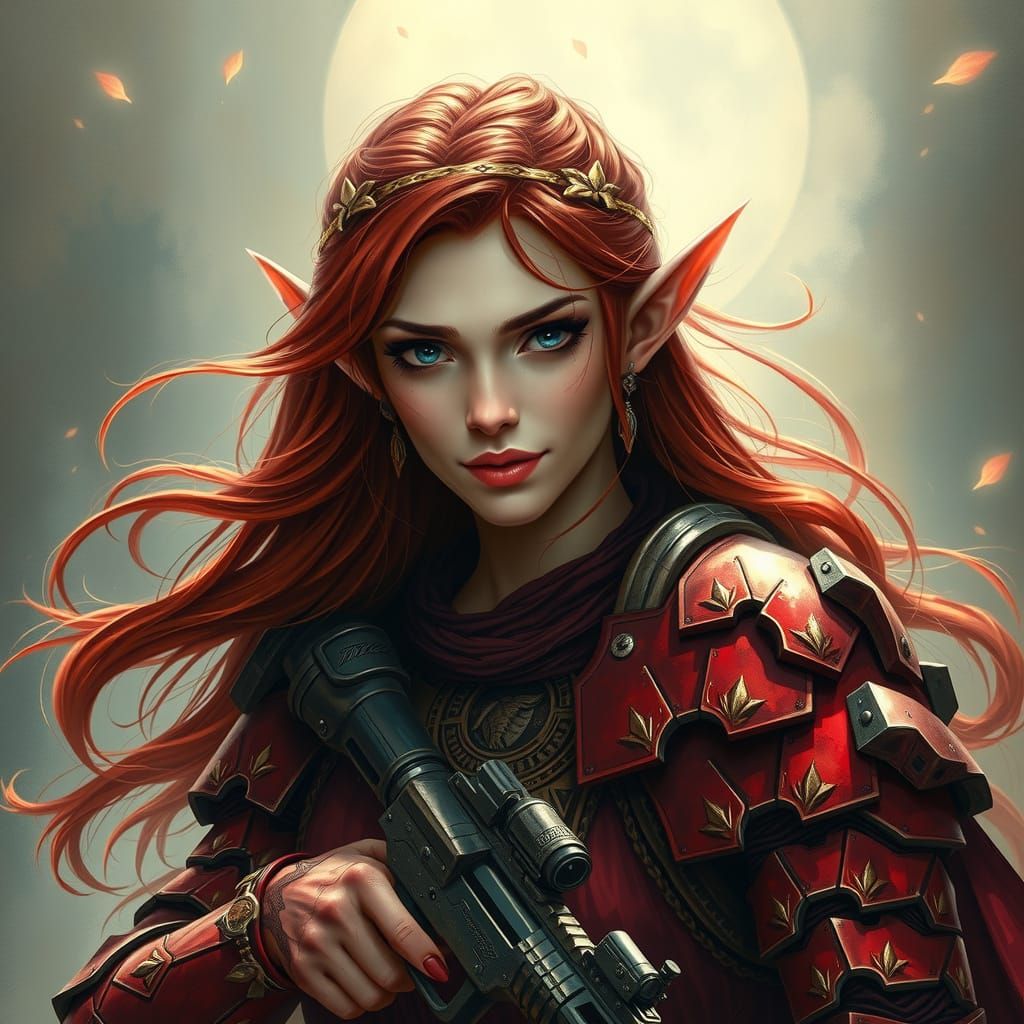 Modern Elves in Crimson Plate Armor