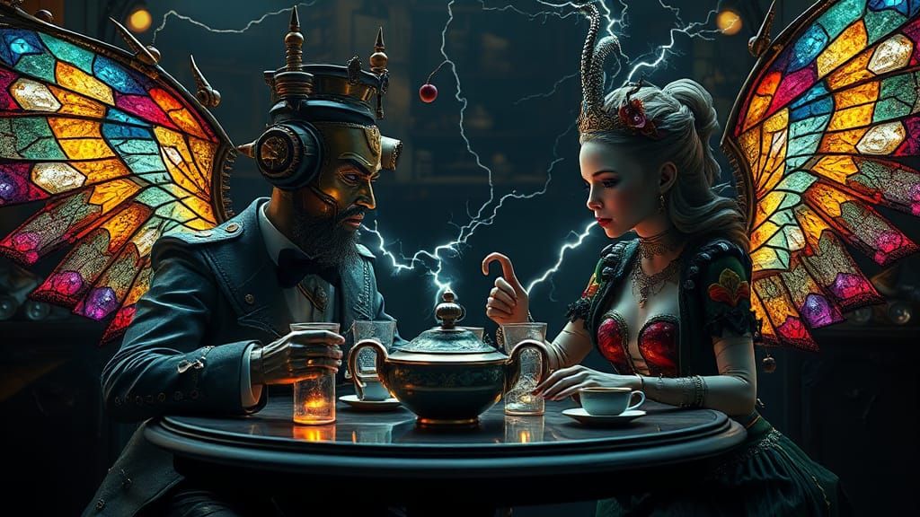 Steampunk Tea Party with Dimensional Instability