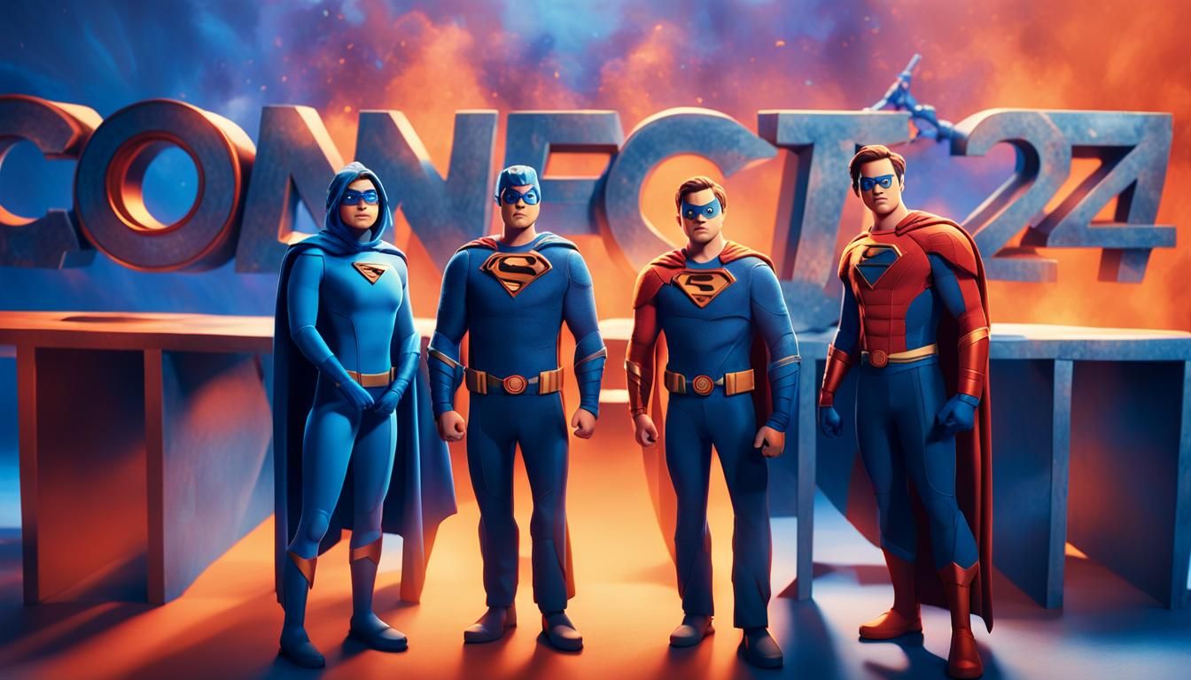 Superhero Action Heroes in Vibrant 3D Animation