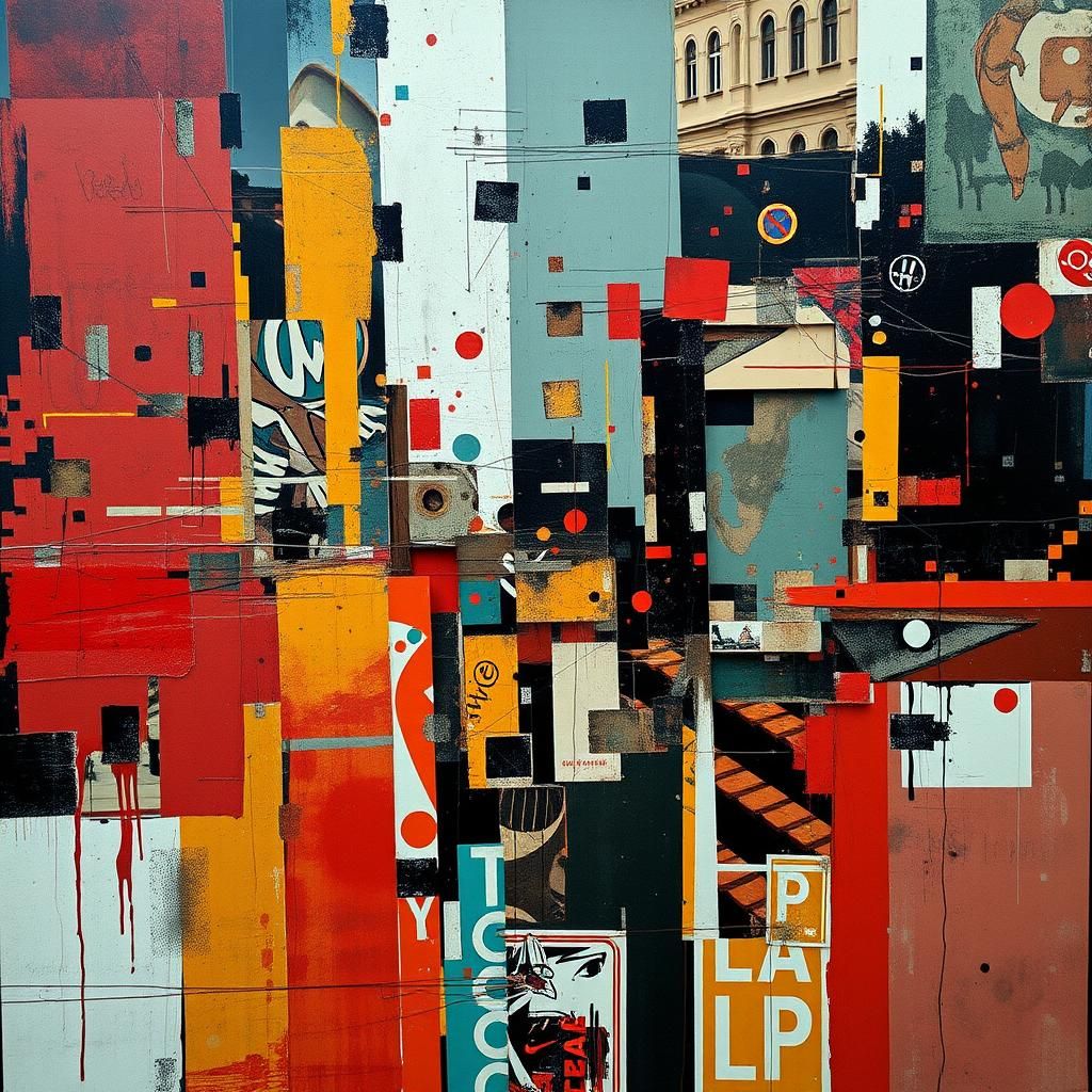 AI Mixed Media Painting with Cinematic Lighting