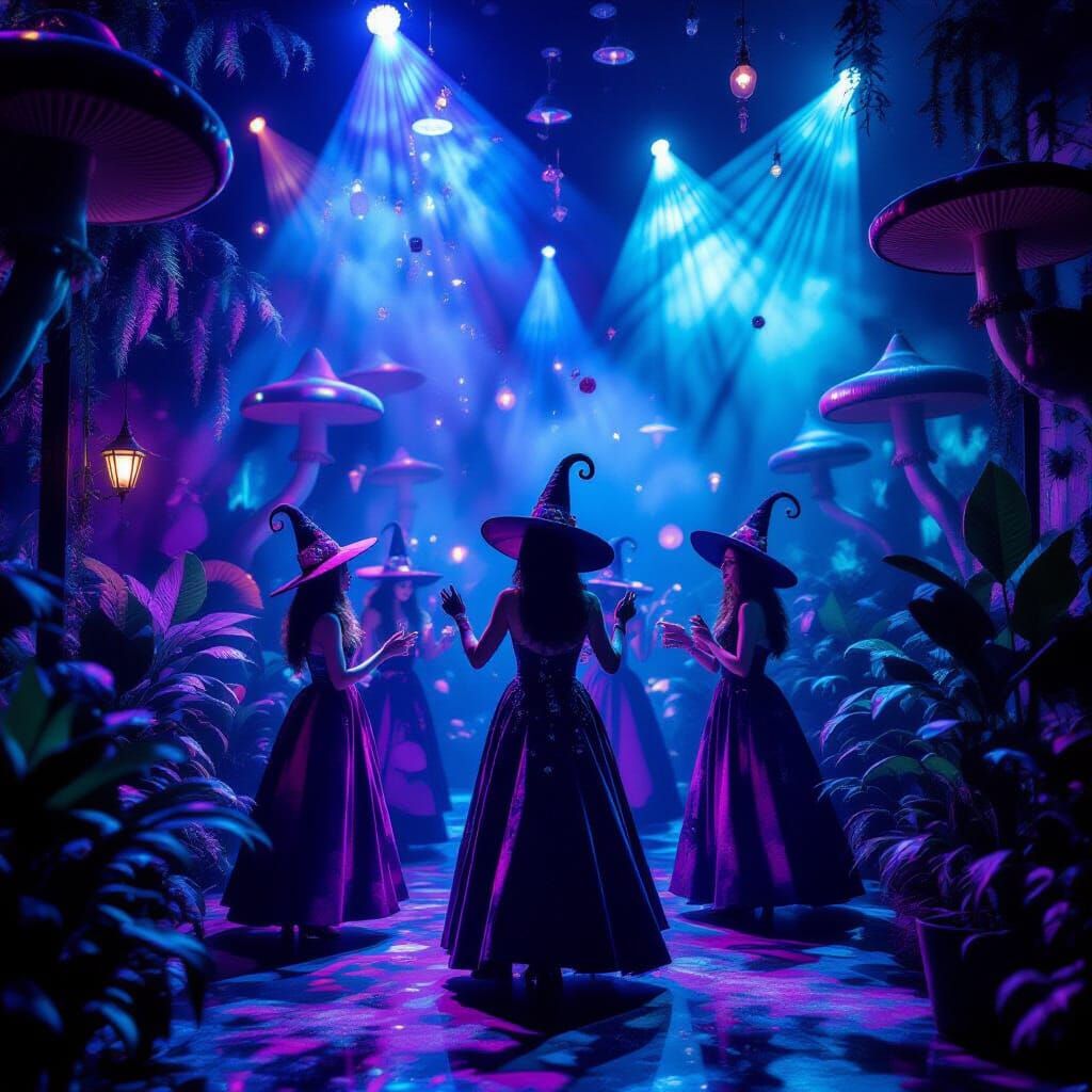 Haunted New Year's Eve Ball with Spectral Confetti