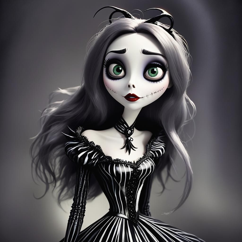 Nightmare Before Christmas Woman: Pixar Disney Style
