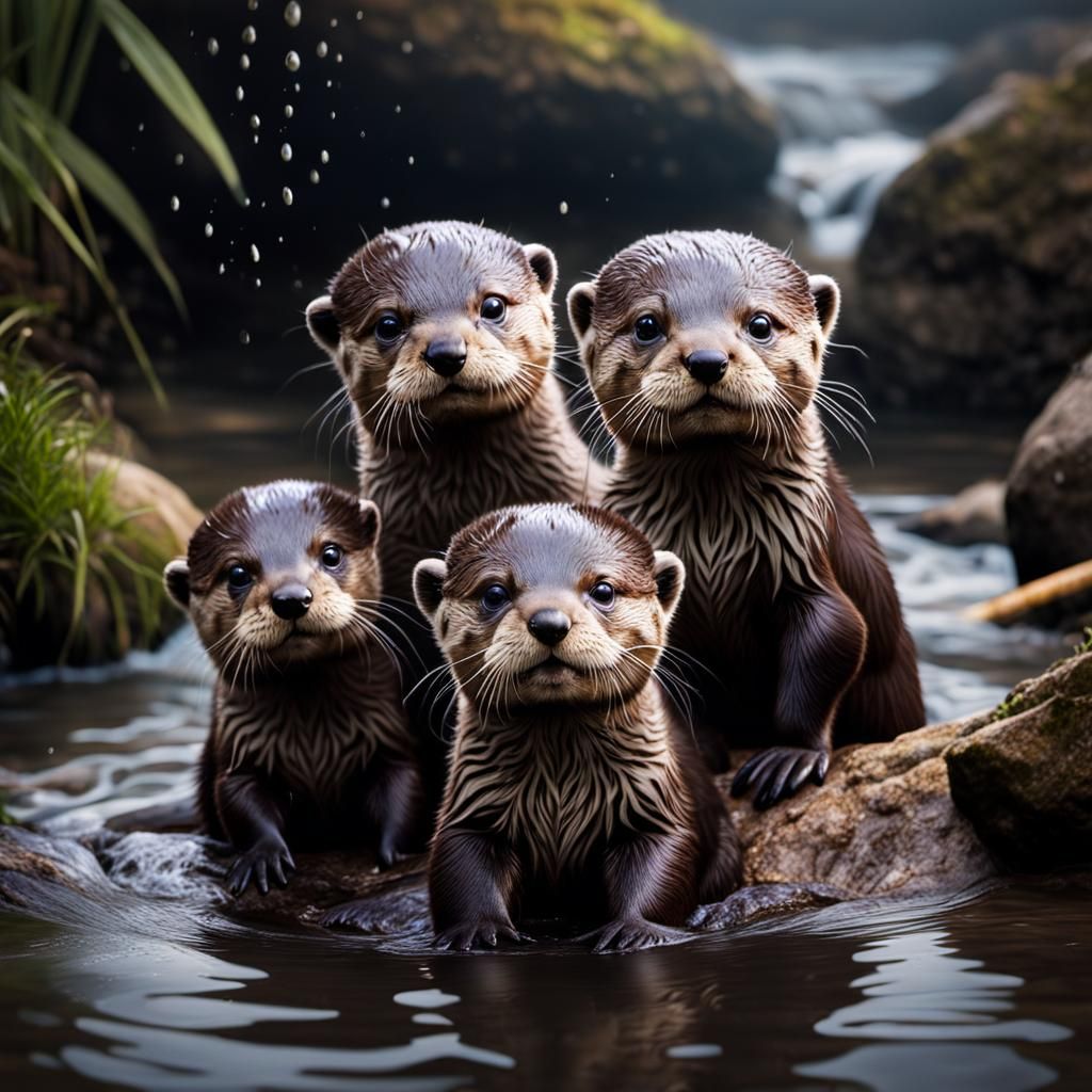 Otter pups