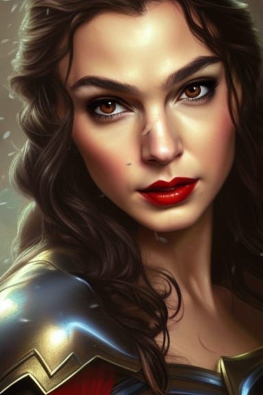 Evil Queen Portrait in Hyperdetailed Style