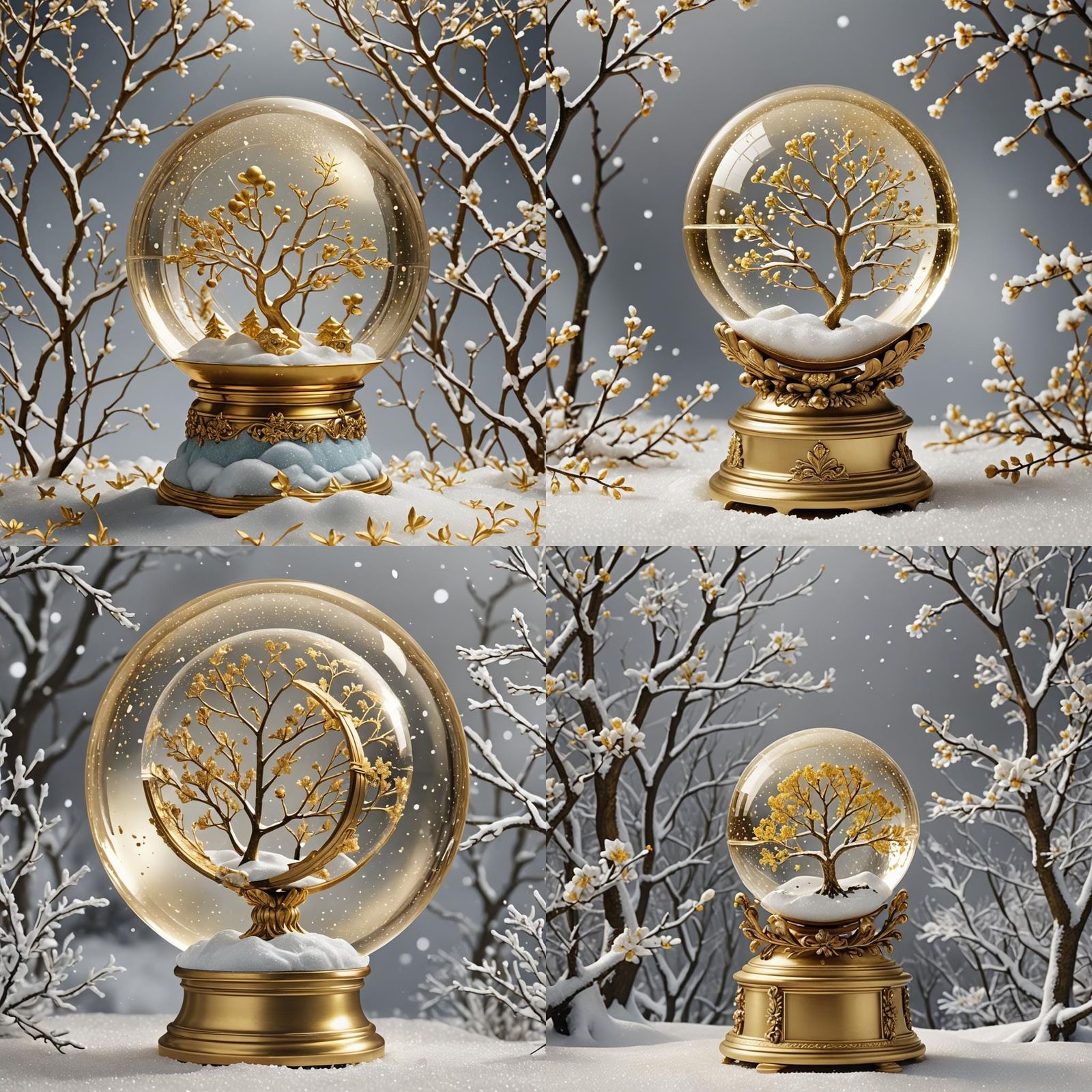 Spring's Triumph: A Golden Snow Globe Award