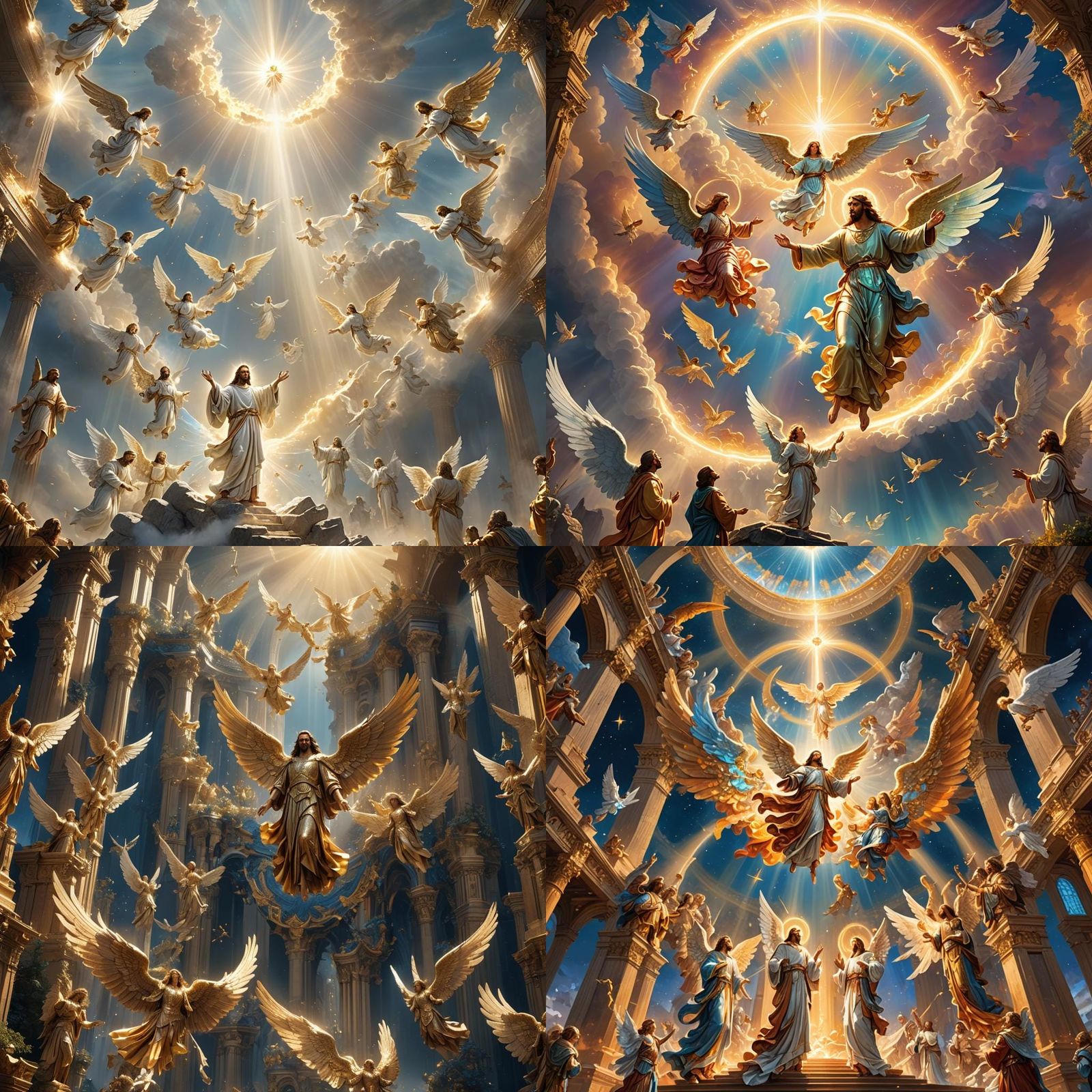 Angelic Praise: A Detailed Matte Painting