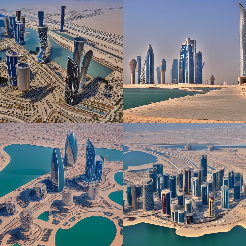 AI Generated Image of Doha, Qatar