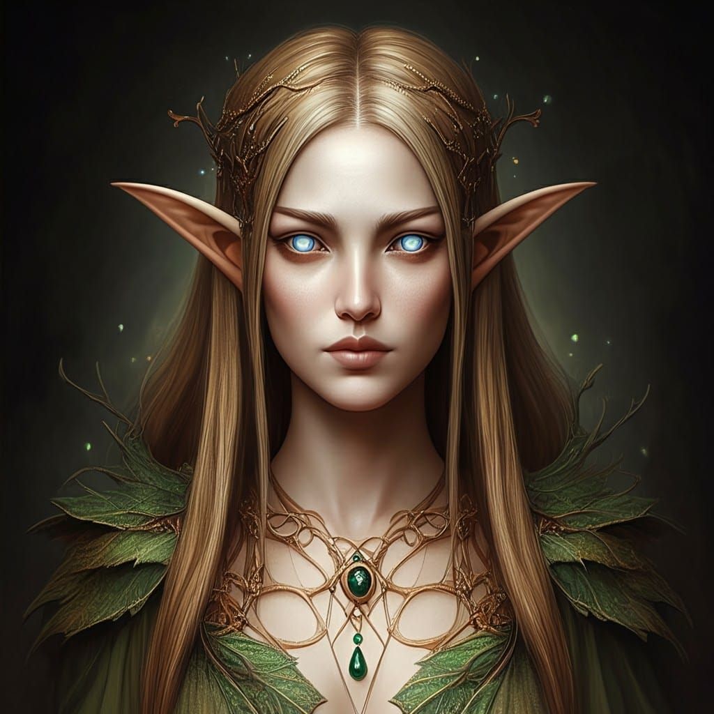 Elegant Elf with Mystical Allure