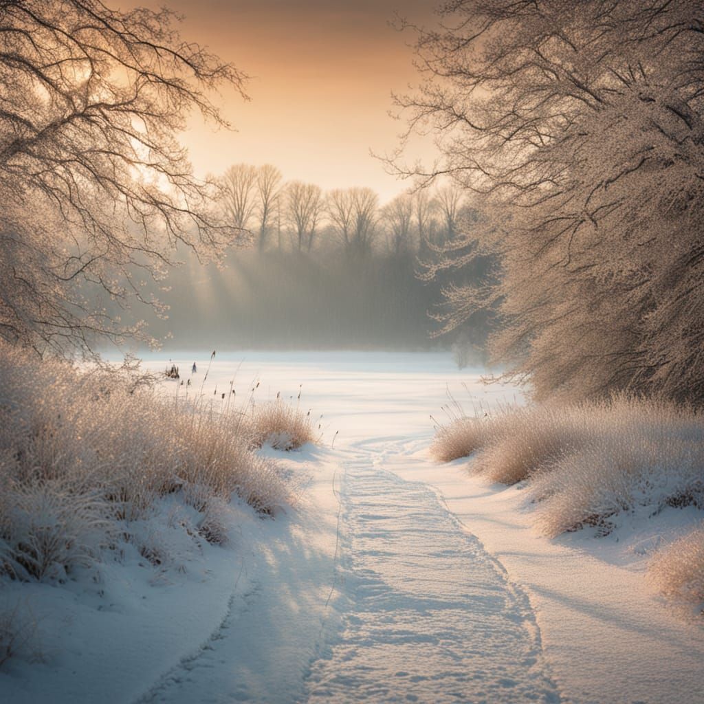 Winter Wonderland in Vibrant Hues