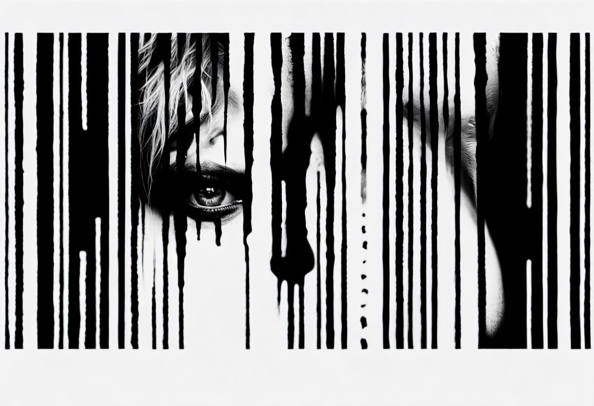 Cyberpunk Horror: Wasteland Survivor in Stark Contrast