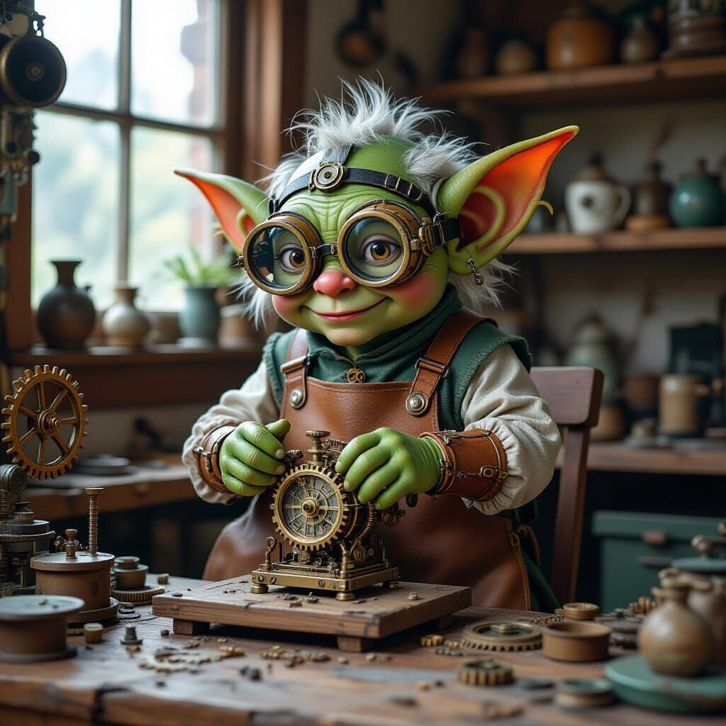 Goblin Tinkerer's Clockwork Automaton Workshop