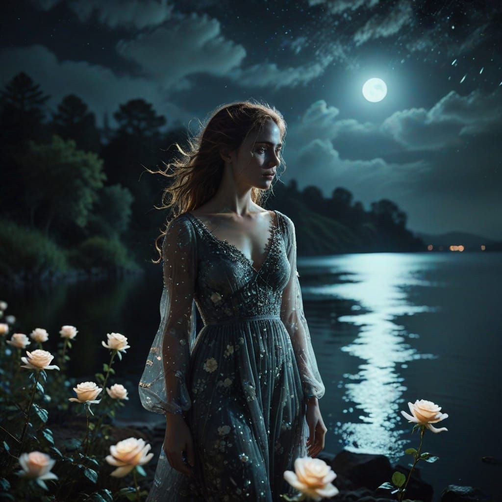 Ethereal Hermione Granger in Neon Hues