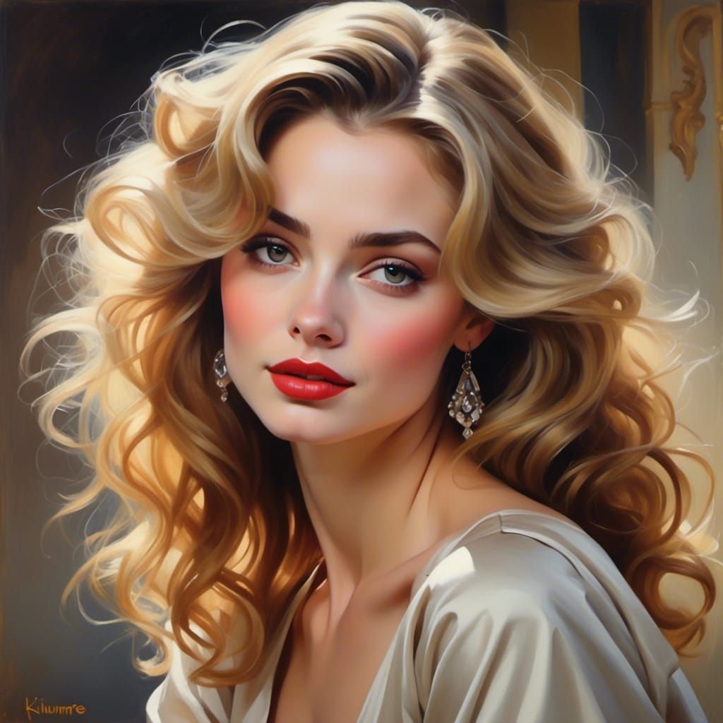 Matte Painting of a Warm Woman