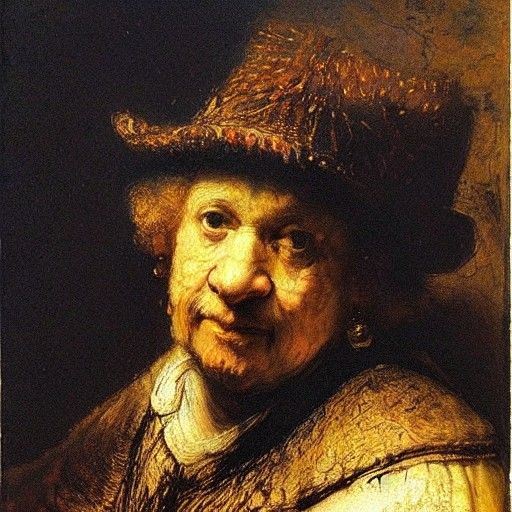 Rembrandt-Style Portrait with Dramatic Lighting