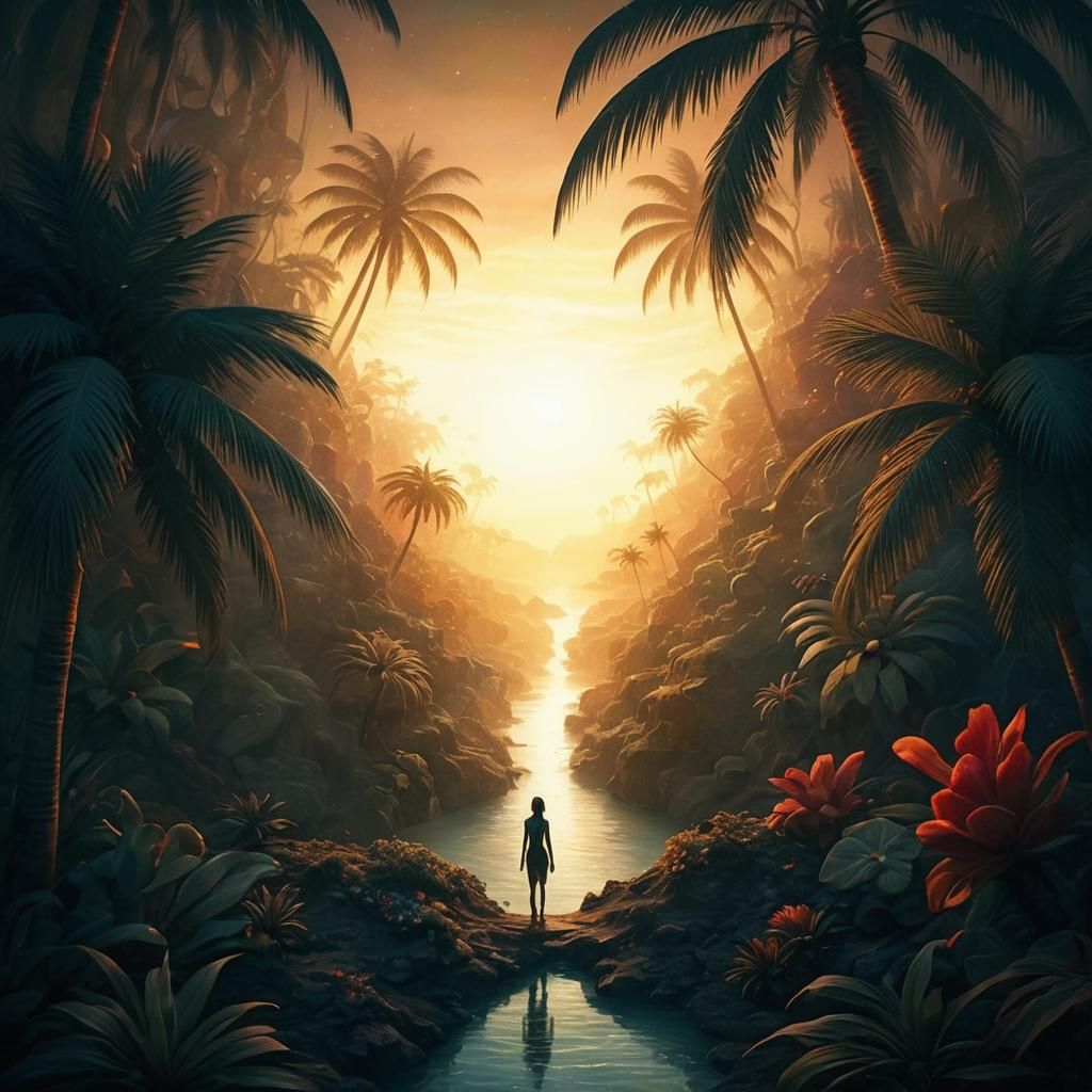 Ethereal Being Surrounded by Iridescent Energy