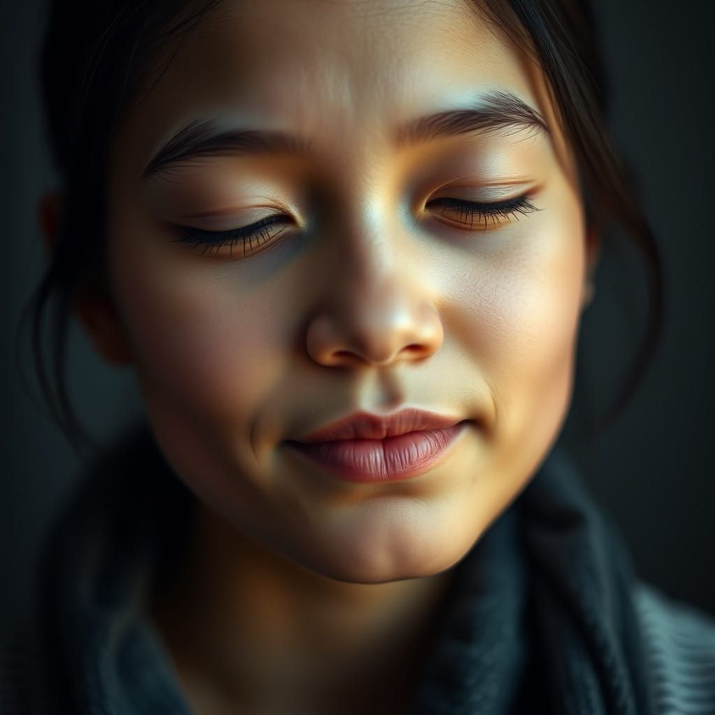 Peaceful Serenity in a Stunning Portrait
