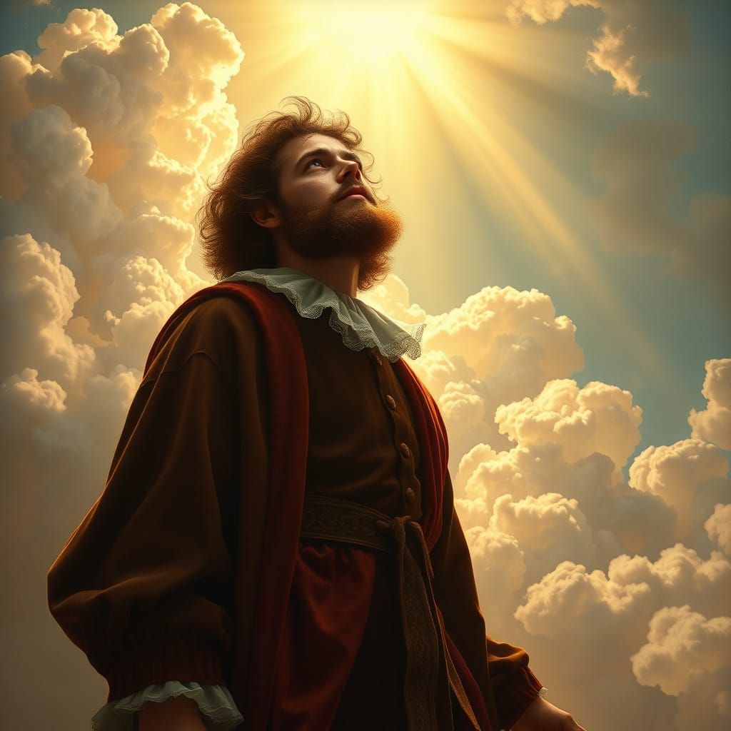 Ascension into Heaven in Renaissance Style