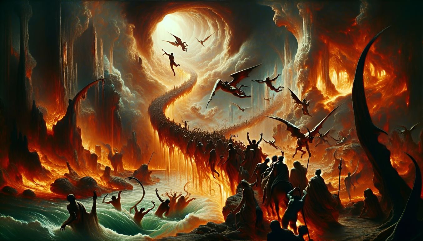 The way upwards leads to a different part of hell