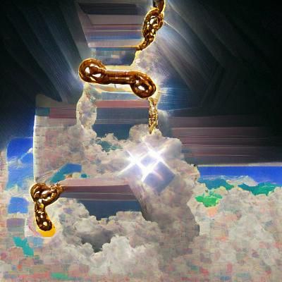 A chain descending from the heavens