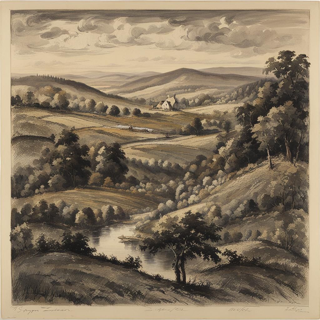 Fantasy Landscape by Stepan Zavrel