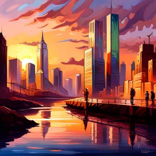 Mechanical Fantasy Dragon in Surreal Graffiti Art Style