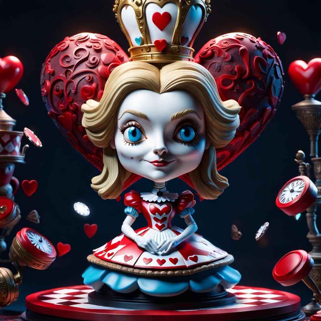 Maximalist Queen of Hearts Bobblehead