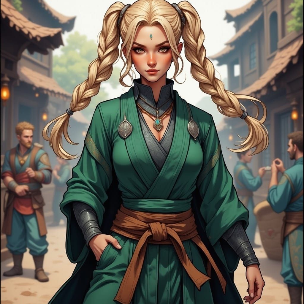 Powerful Ninja Heroine in Cheering Village