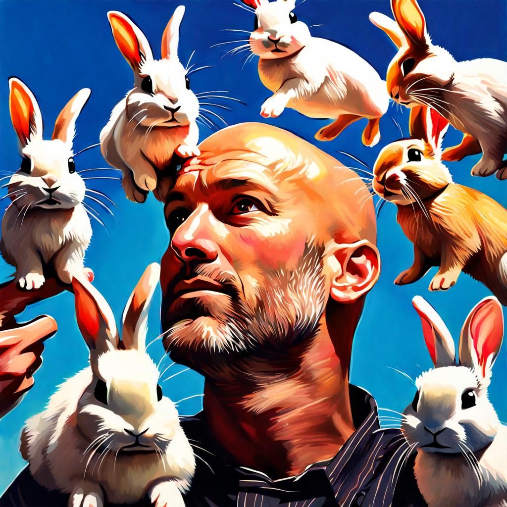 What do you call a parade of rabbits hopping backwards? - A receding hare-line.