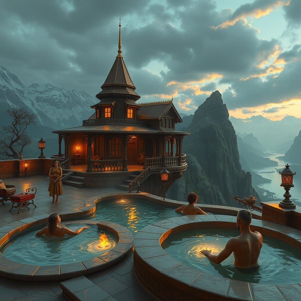 Luxurious Villa in Mir Corrup, Retro Sci-Fi Style