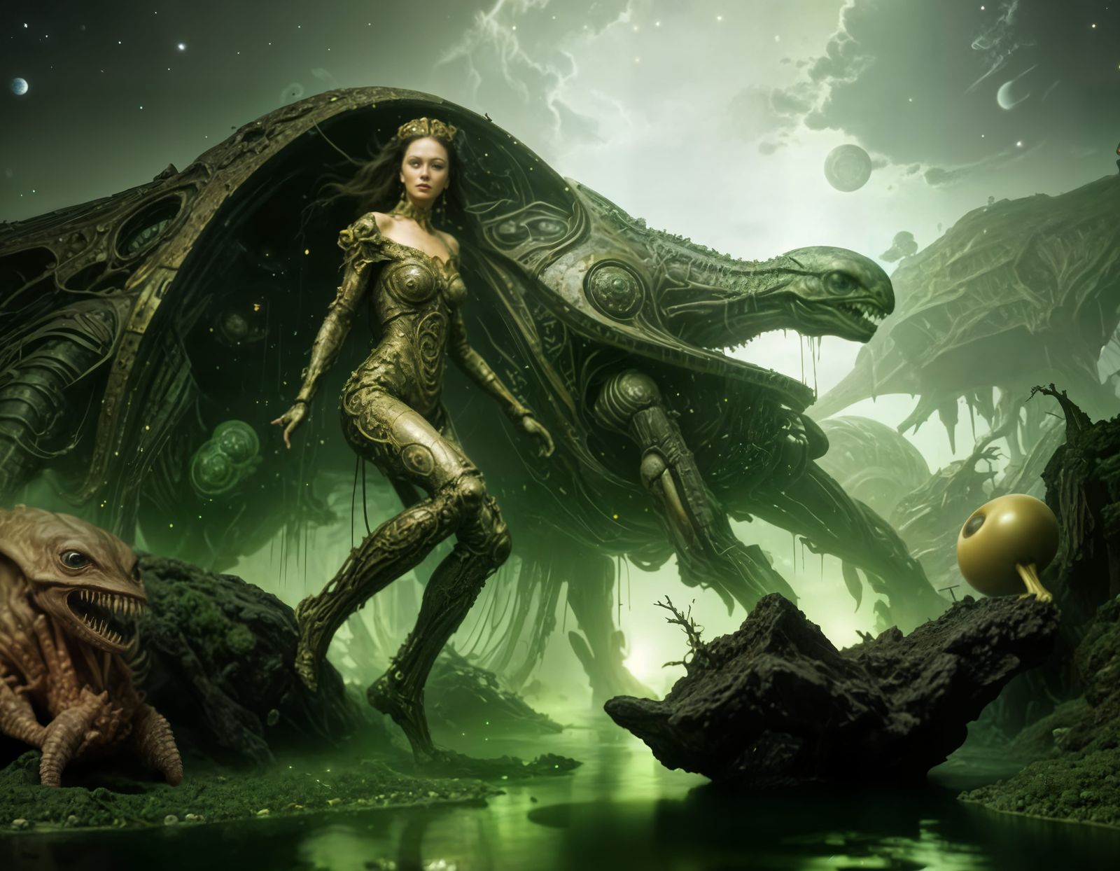 Light gravity can make walking a challenge for a landlubber.