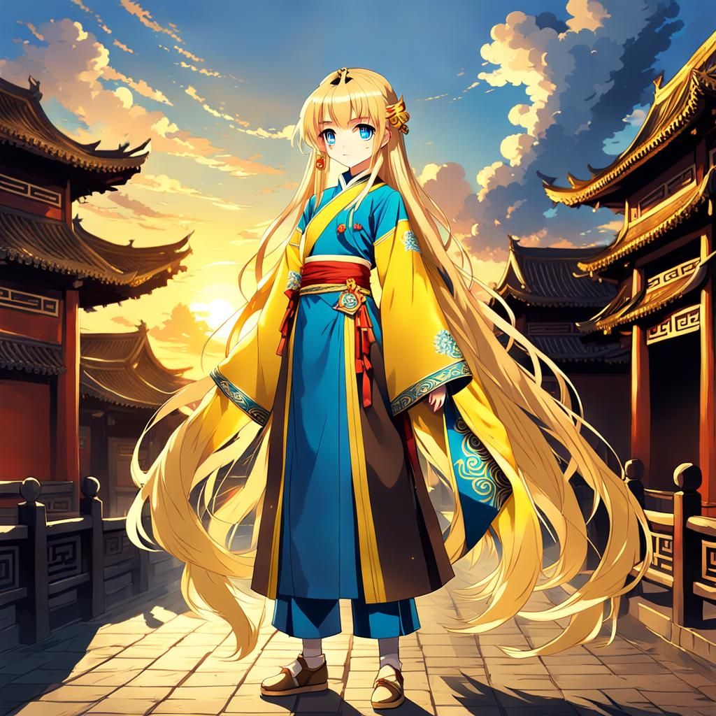 Anime Figures in Retro Chinese Setting