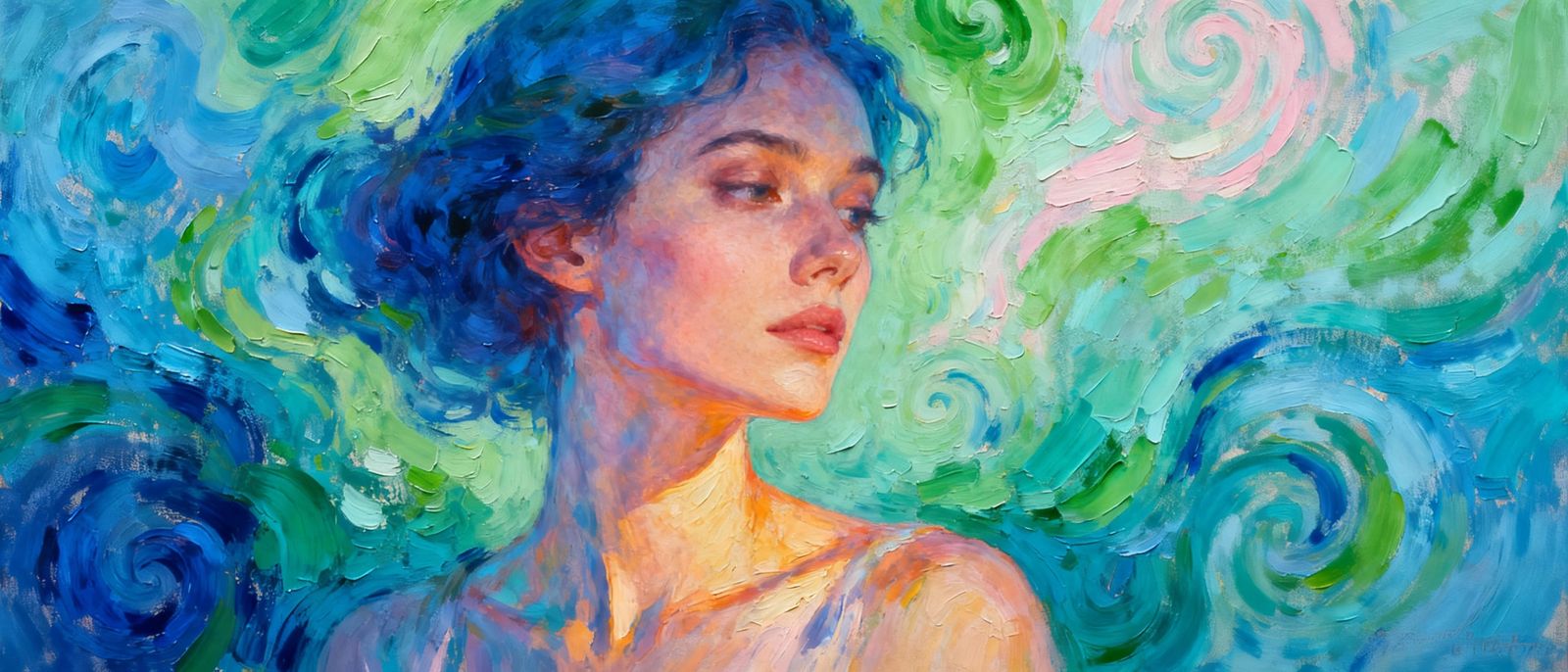 Living Art of Sugar and Spice: Surreal Woman in Pastel Hues